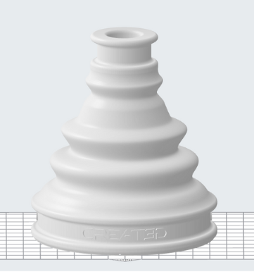 CVJ boot model in Preform software